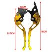Aluminum Alloy TJSB-032 Handlebar Lever: Left Drum Right Disc Brake (Black) - 3