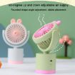 Light Blue Cartoon Rabbit USB Desktop & Handheld Fan, Adjustable Wind Direction - 6