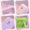 Pink Cartoon Kitten Camera Handheld Rechargeable Fan with Stand - 9