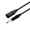 VEGGIEG 3Pin XLR Speaker Cable 1.5m Balanced Audio Microphone Mixer - 1