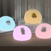 ICARER FAMILY Cartoon Silicone Night Light - Beige Baby Bedside Lamp - 9