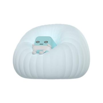 ICARER FAMILY Cartoon Silicone Night Light - Baby Bedroom Lamp (Blue) - 1