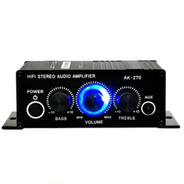 AK270 Car Home Stereo Mini Amplifier - Compact Audio Power Solution - 1