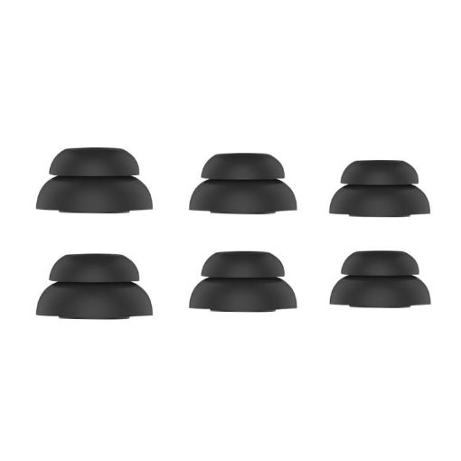 AhaStyle PT99-2 Silicone Earbuds for AirPods Pro/Pro 2, S+M+L, Black - 1