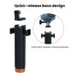 Buoyant Anti-Sink Dive Handle with Dual Cold Shoe Mounts - Orange - 6