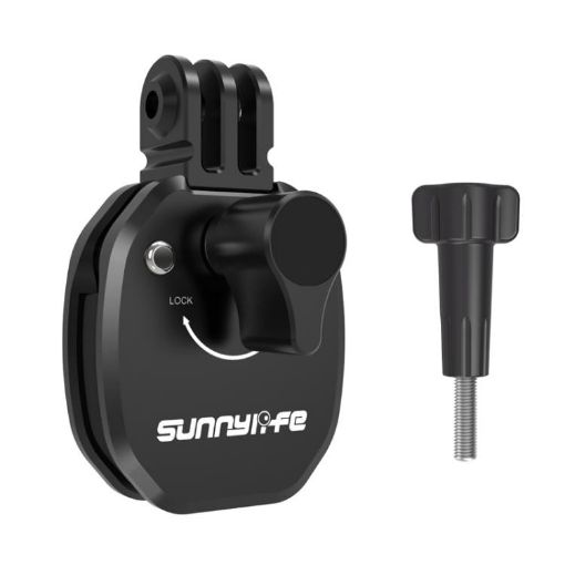 Sunnylife ZJ846 Sports Camera Mount - Motorcycle Windshield Clip, Black - 1