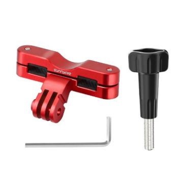 Sunnylife ZJ942 Red Sports Camera Bike Seat Mount Cycling Bracket - 1