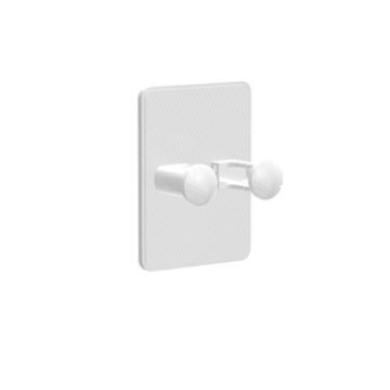 Wall-Mounted No-Drill Shaver Organizer 3-Pack Razor Hook (White) - 1