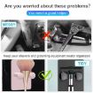 Wall-Mounted No-Drill Shaver Organizer Razor Hook 3pcs Pack Blue - 3