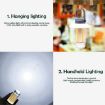 Rechargeable Dual Light Camping Lantern & Flashlight, 8 Tungsten Filaments - 7