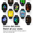 Smart Watch: Blood Oxygen, Sleep, Heart Rate Monitor, Black Steel/Silicone - 4