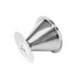 V60 Stainless Steel Coffee Filter with Base, 1-3 Cups, 300-Mesh Pour Over - 6