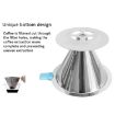 V60 Stainless Steel Coffee Filter with Base, 1-4 Cups, 300-Mesh Pour Over - 7