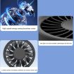 Solar Powered 5-Speed Handheld & Desk Fan, 12 Blades, USB-C Charging - 8