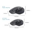 Rapoo MT760mini Black Wireless Triple Mode Ergonomic Mouse for Office - 3