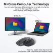 Rapoo MT760mini Black Wireless Triple Mode Ergonomic Mouse for Office - 6