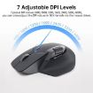 Rapoo MT760mini Black Wireless Triple Mode Ergonomic Mouse for Office - 7