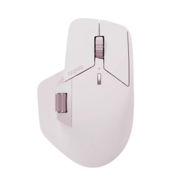 Rapoo MT760 Pink Wireless Triple Mode Ergonomic Mouse for Office Use - 1