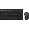 Rapoo 8000GT Wireless Keyboard Mouse Set for Laptop Tablet Phone (Black) - 1