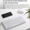Rapoo 8000GT Wireless Keyboard Mouse Set for Laptop Tablet Phone White - 4