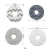ECOVACS Deebot T30 Pro/MAX Sweeper Accessories - 3pcs White Wipes - 6