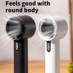 Bladeless Mini Handheld Fan - 100-Gear High Speed, Digital Display (Black) - 3