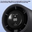High Speed 100-Gear Bladeless Mini Handheld Fan with Digital Display - White - 6