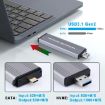 NVMe 10Gbps USB3.1 Gen2 Hard Drive Enclosure, USB + Type-C, 2230/2242 - 5