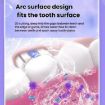 Rechargeable Sonic Electric Toothbrush for Adults, Custom Mode, White - 5