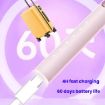 Rechargeable Sonic Electric Toothbrush for Adults, Custom Mode, White - 9