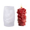 Rose Love Flower Column Aromatherapy Candle Silicone Mold ZW-344 - 1