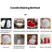 Rose Love Flower Column Aromatherapy Candle Silicone Mold ZW-344 - 7
