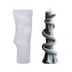 Snake-Shaped Aromatherapy Candle Silicone Mold - Snake Stone Column ZL-982 - 1