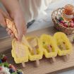 Flower Ice Cream Silicone Mold - 4 Grids Food-Grade Ice Pop (White) - 4