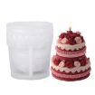 Rose Cake Scented Candle Silicone Mold DIY Soap & Diffuser Stone Mold - 1