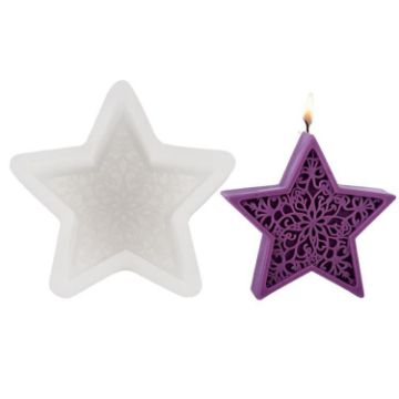 Star Candle Silicone Mold DIY Moon Aromatherapy Plaster Ornament LZ-652 - 1