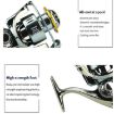 YUMOSHI SJ6000 Saltwater Spinning Reel, Full Metal Spool, 5.2:1 Gear Ratio - 4