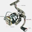 YUMOSHI SJ7000 Saltwater Spinning Reel, Full Metal Spool, 5.2:1 Gear Ratio - 6