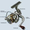 YUMOSHI BZ800 Mini Spinning Reel, 5.2:1 Gear Ratio for Rock/Ice Fishing - 5