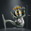 YUMOSHI BZ800 Mini Spinning Reel, 5.2:1 Gear Ratio for Rock/Ice Fishing - 7