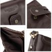 HUMERPAUL BP778 Red Short Leather Wallet RFID Tri-fold Coin Purse - 5