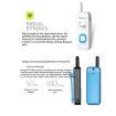 HELIDA T-M1 Mini Portable Rechargeable Walkie Talkie, 22 Channels, White - 6