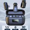 Type-C Dual Microphone Wireless Finger Clip Bluetooth Mic (Black) - 5