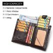 HUMERPAUL BP798 Red Leather Wallet for Airtag with RFID Card Holder - 2