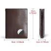 HUMERPAUL BP798 Red Leather Wallet for Airtag with RFID Card Holder - 3