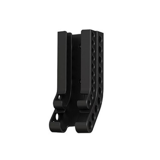 Wall-Mounted Battery Organizer for 10 AA & 10 AAA Batteries - Black - 1