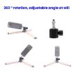 Universal Mini Ball Head Adapter: 1/4" Female to Male Tripod Mount 70 Characters - 6