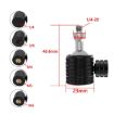 Universal Mini Ball Head Adapter - Q4-B M5 Female to 1/4 Male Tripod Mount - 2