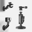 Metal Arm Clamp Magnetic Base with 1/4" Ball Head for Cameras - Black - 1