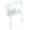 Wall Mount Holder for Nintendo Switch & Joy-Con with Game Storage (White) - 3